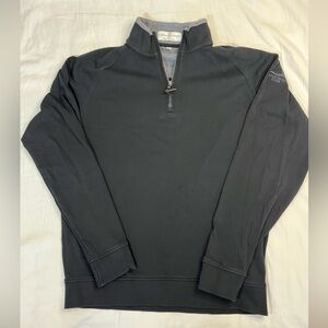 Fairway & Greene Black Cotton Quarter-Zip PulloverTop Men’s Large
